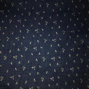 NWOT Navy & Pink Floral Cotton Sewing Fabric